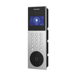 Videointerfon TCP/IP pentru blocuri si spatii birouri, 4.3' touch screen, 2x 2MP, Recunoastere faciala, Card, Alarma - HIKVISION DS-KD9203-ME6 Videointerfon TCP/IP pentru blocuri si spatii birouri, 4.3' touch screen, 2x 2MP, Recunoastere faciala, Card, Alarma - HIKVISION DS-KD9203-ME6