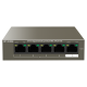 Switch 4 porturi Gigabit PoE, 1 port RJ45 Gigabit - IP-COM G1105P-4-63W Switch 4 porturi Gigabit PoE, 1 port RJ45 Gigabit - IP-COM G1105P-4-63W