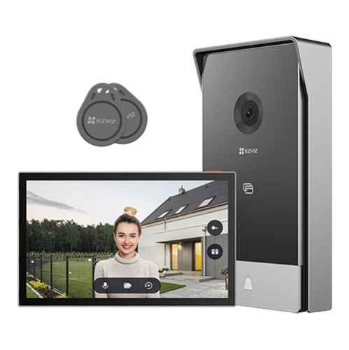 Kit video-interfon, monitor tactil 7 inch, 2 fire, camera 2MP, IR 5m, SDcard, Wi-Fi6 - EZVIZ CS-HP5-2MP Kit video-interfon, monitor tactil 7 inch, 2 fire, camera 2MP, IR 5m, SDcard, Wi-Fi6 - EZVIZ CS-HP5-2MP