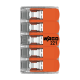 Conector derivatie 5 fire, max. 4 mm² (25 buc.) - WAGO 221-415 Conector derivatie 5 fire, max. 4 mm² (25 buc.) - WAGO 221-415