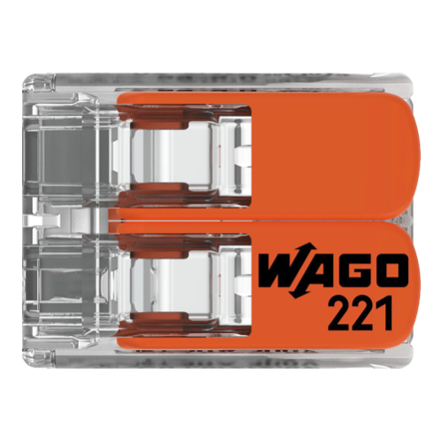 Conector derivatie 2 fire, max. 6 mm² (50 buc.) - WAGO 221-612 Conector derivatie 2 fire, max. 6 mm² (50 buc.) - WAGO 221-612