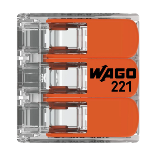 Conector derivatie 3 fire, max. 6 mm² (30 buc.) - WAGO 221-613 Conector derivatie 3 fire, max. 6 mm² (30 buc.) - WAGO 221-613
