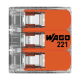 Conector derivatie 3 fire, max. 6 mm² (30 buc.) - WAGO 221-613 Conector derivatie 3 fire, max. 6 mm² (30 buc.) - WAGO 221-613