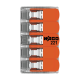 Conector derivatie 5 fire, max. 6 mmÂ² (15 buc.) - WAGO 221-615