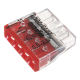 Conector compact de imbinare, 4 fire, max. 2.5 mm² (100 buc.) - WAGO 2273-204 Conector compact de imbinare, 4 fire, max. 2.5 mm² (100 buc.) - WAGO 2273-204