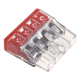 Conector compact de imbinare, 4 fire, max. 2.5 mm² (100 buc.) - WAGO 2273-204 Conector compact de imbinare, 4 fire, max. 2.5 mm² (100 buc.) - WAGO 2273-204