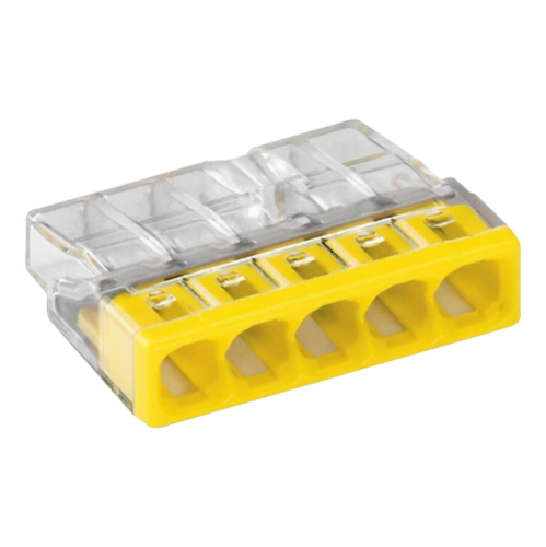 Conector compact de imbinare, 5 fire, max. 2.5 mm² (100 buc.) - WAGO 2273-205 Conector compact de imbinare, 5 fire, max. 2.5 mm² (100 buc.) - WAGO 2273-205