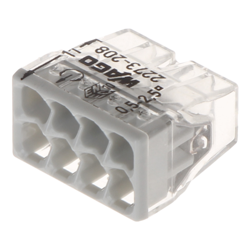 Conector compact de imbinare, 8 fire, max. 2.5 mm² (50 buc.) - WAGO 2273-208 Conector compact de imbinare, 8 fire, max. 2.5 mm² (50 buc.) - WAGO 2273-208
