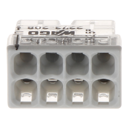 Conector compact de imbinare, 8 fire, max. 2.5 mm² (50 buc.) - WAGO 2273-208 Conector compact de imbinare, 8 fire, max. 2.5 mm² (50 buc.) - WAGO 2273-208