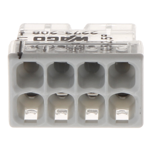Conector compact de imbinare, 8 fire, max. 2.5 mm² (50 buc.) - WAGO 2273-208 Conector compact de imbinare, 8 fire, max. 2.5 mm² (50 buc.) - WAGO 2273-208