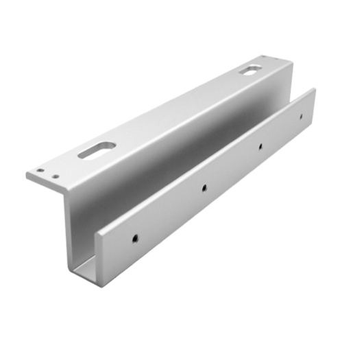 Suport aluminiu UZL pt. montaj electromagnet tip CSE-280P pe usi sticla fara rama CSE-280P-UZL