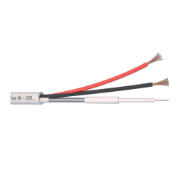 Cablu Microcoaxial + alimentare 2x0.5, Cupru 100%, 100m MCX75-2x0.5 Cablu Microcoaxial + alimentare 2x0.5, Cupru 100%, 100m MCX75-2x0.5