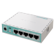 Router hEX, 5 porturi Gigabit, USB, PoE IN - MikroTik E50UG