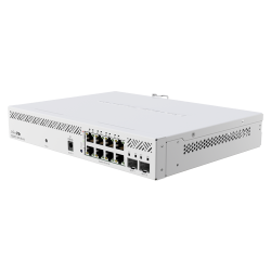 Switch, 8 x Gigabit PoE, 2 x SFP+ 10Gbps, Management - MikroTik CSS610-8P-2S+IN