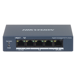 Switch 4 porturi PoE Gigabit, 1 port Hi-PoE, 1 port uplink 1G - HIKVISION DS-3E0505HP-E Switch 4 porturi PoE Gigabit, 1 port Hi-PoE, 1 port uplink 1G - HIKVISION DS-3E0505HP-E