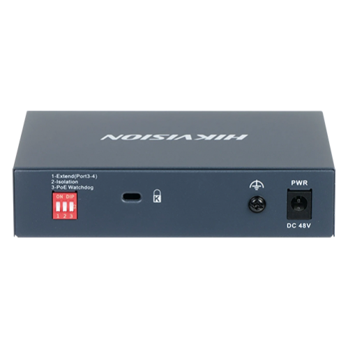 Switch 4 porturi PoE Gigabit, 1 port Hi-PoE, 1 port uplink 1G - HIKVISION DS-3E0505HP-E Switch 4 porturi PoE Gigabit, 1 port Hi-PoE, 1 port uplink 1G - HIKVISION DS-3E0505HP-E