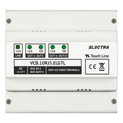 Doza derivatie video 10 iesiri pentru EXPERT, G3 - ELECTRA VCB.10RJ3.ELGTL