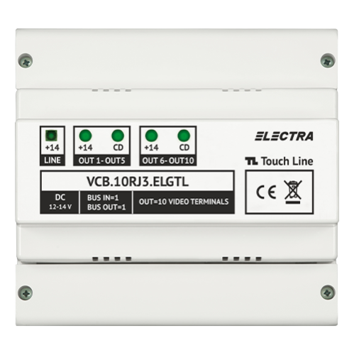 Doza derivatie video 10 iesiri pentru EXPERT, G3 - ELECTRA VCB.10RJ3.ELGTL Doza derivatie video 10 iesiri pentru EXPERT, G3 - ELECTRA VCB.10RJ3.ELGTL