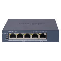 Switch 4 porturi Gigabit PoE, 1 port Uplink, Management - HIKVISION DS-3E1505P-EI Switch 4 porturi Gigabit PoE, 1 port Uplink, Management - HIKVISION DS-3E1505P-EI