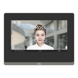 Monitor videointerfon TCP/IP, LCD TFT Touch Screeen 7 inch, PoE, WiFi - UNV OEI-372S-H-W