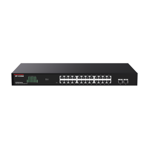 Switch 24 porturi RJ45 Gigabit, 2 porturi SFP Gigabit, Cloud Management - IP-COM G2226F Switch 24 porturi RJ45 Gigabit, 2 porturi SFP Gigabit, Cloud Management - IP-COM G2226F