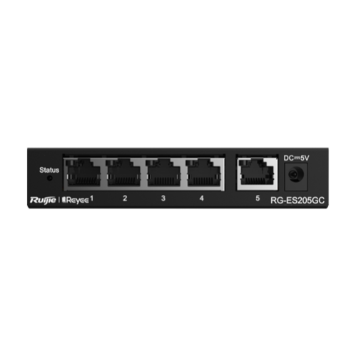 Switch L2, 5 x RJ45 1G, Cloud Management - Ruijie Reyee RG-ES205GC Switch L2, 5 x RJ45 1G, Cloud Management - Ruijie Reyee RG-ES205GC