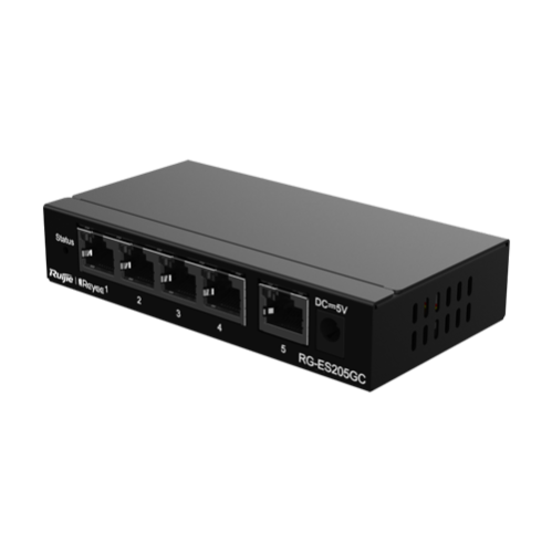 Switch L2, 5 x RJ45 1G, Cloud Management - Ruijie Reyee RG-ES205GC Switch L2, 5 x RJ45 1G, Cloud Management - Ruijie Reyee RG-ES205GC