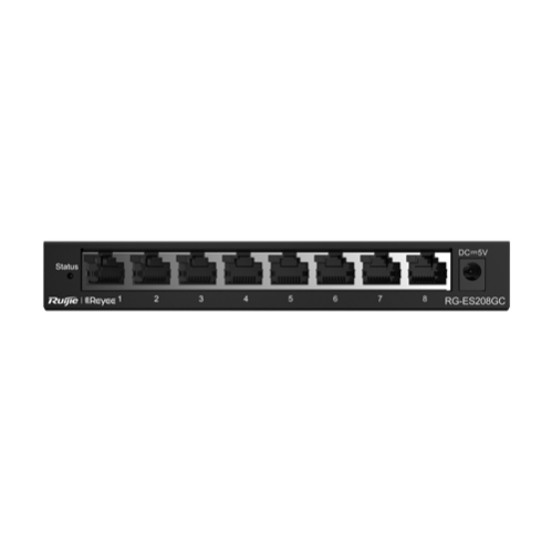 Switch L2, 8 x RJ45 1G, Cloud Management - Ruijie Reyee RG-ES208GC Switch L2, 8 x RJ45 1G, Cloud Management - Ruijie Reyee RG-ES208GC