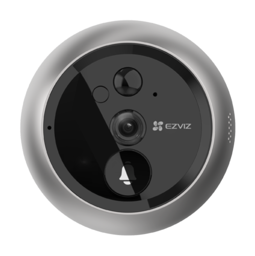 Vizor electronic smart, Wi-Fi, FullHD, monitor 4.3 inch, sonerie, acumulator 4600mAh, PIR - EZVIZ CS-DP2C-Silver Vizor electronic smart, Wi-Fi, FullHD, monitor 4.3 inch, sonerie, acumulator 4600mAh, PIR - EZVIZ CS-DP2C-Silver