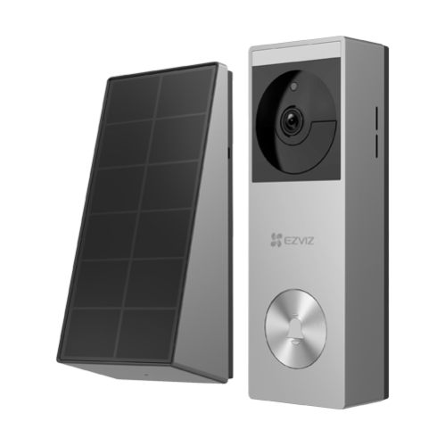 Sonerie video smart, Wi-Fi, 2K, Panou solar, acumulator 5200mAh, PIR, IR 6M, Stocare 32GB - EZVIZ CS-HP3(3MP) Sonerie video smart, Wi-Fi, 2K, Panou solar, acumulator 5200mAh, PIR, IR 6M, Stocare 32GB - EZVIZ CS-HP3(3MP)