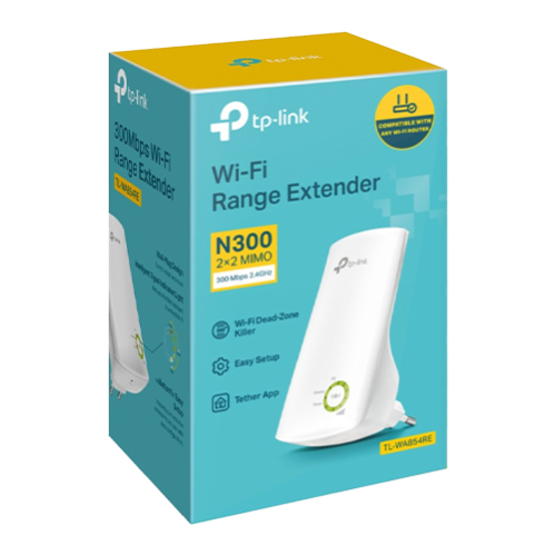 Wireless Range Extender Wi-Fi TP-LINK TL-WA854RE, 300Mbps, LED control - TP-LINK TL-WA854RE Wireless Range Extender Wi-Fi TP-LINK TL-WA854RE, 300Mbps, LED control - TP-LINK TL-WA854RE
