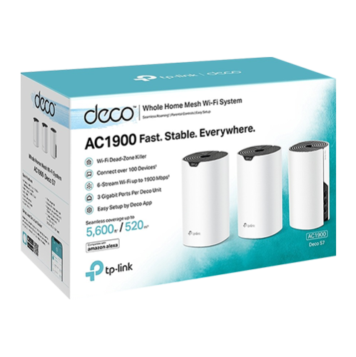 Sistem Mesh Wi-Fi TP-Link Deco S7(pachet de 3), AC1900, Dual-Band, 3x3 MU-MIMO DecoS7(3-pack) Sistem Mesh Wi-Fi TP-Link Deco S7(pachet de 3), AC1900, Dual-Band, 3x3 MU-MIMO DecoS7(3-pack)