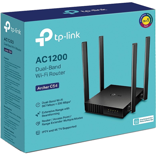Router wireless TP-Link Archer C54 AC1200, Dual band, 4 antene ArcherC54 Router wireless TP-Link Archer C54 AC1200, Dual band, 4 antene ArcherC54