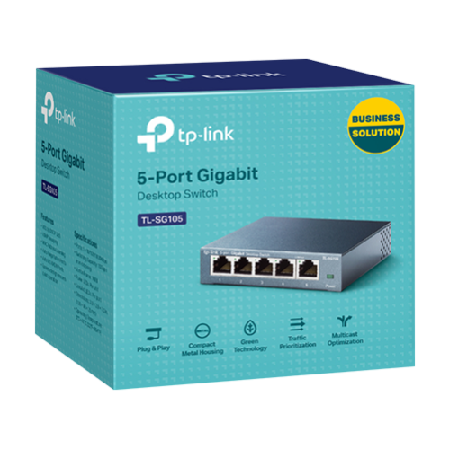 Switch L2, 5 x RJ45 1G, Unmanaged - TP-Link TL-SG105 Switch L2, 5 x RJ45 1G, Unmanaged - TP-Link TL-SG105