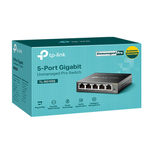 Switch L2, 5 x RJ45 1G, Easy Smart Management - TP-Link TL-SG105E Switch L2, 5 x RJ45 1G, Easy Smart Management - TP-Link TL-SG105E