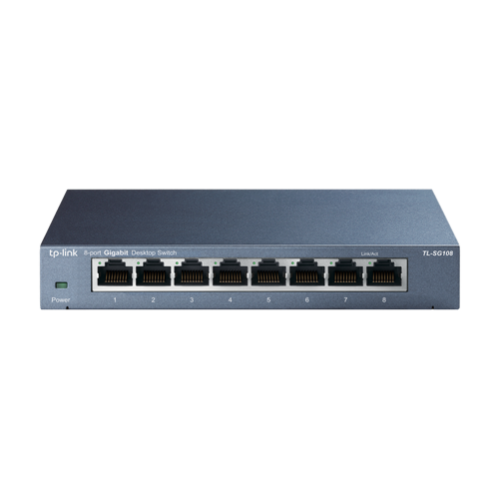 Switch L2, 8 x RJ45 1G, Unmanaged - TP-Link TL-SG108 Switch L2, 8 x RJ45 1G, Unmanaged - TP-Link TL-SG108