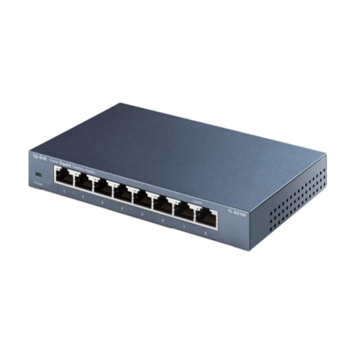Switch L2, 8 x RJ45 1G, Unmanaged - TP-Link TL-SG108 Switch L2, 8 x RJ45 1G, Unmanaged - TP-Link TL-SG108