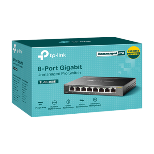 Switch L2, 8 x RJ45 1G, Easy Smart Management - TP-Link TL-SG108E Switch L2, 8 x RJ45 1G, Easy Smart Management - TP-Link TL-SG108E
