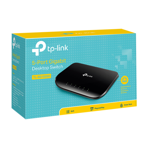 Switch L2, 5 x RJ45 1G, Unmanaged - TP-Link TL-SG1005D Switch L2, 5 x RJ45 1G, Unmanaged - TP-Link TL-SG1005D