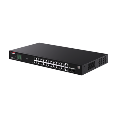 Switch 24 porturi PoE RJ45 Gigabit, 2 x RJ45 Gigabit, 2 x SFP Gigabit, Management, 1U - IP-COM G2228P-24-410W Switch 24 porturi PoE RJ45 Gigabit, 2 x RJ45 Gigabit, 2 x SFP Gigabit, Management, 1U - IP-COM G2228P-24-410W