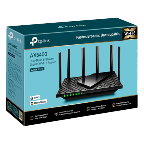 Router Wireless TP-Link Archer AX73 Dual-Band Gigabit AX5400 Beamforming OFDMA ArcherAX73 Router Wireless TP-Link Archer AX73 Dual-Band Gigabit AX5400 Beamforming OFDMA ArcherAX73