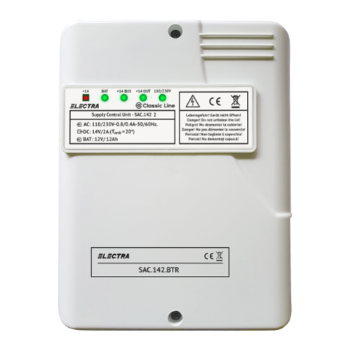 Sursa de alimentare in comutatie cu back-up SAC.142.BTR - ELECTRA SAC.142.BTR Sursa de alimentare in comutatie cu back-up SAC.142.BTR - ELECTRA SAC.142.BTR