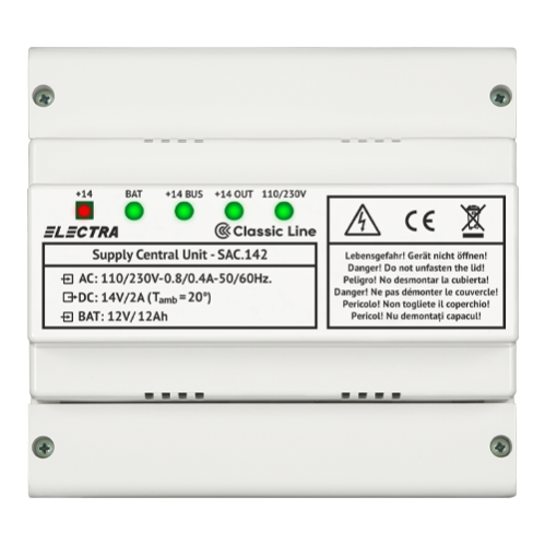 Sursa de alimentare in comutatie cu back-up SAC 142 - ELECTRA SAC.142 Sursa de alimentare in comutatie cu back-up SAC 142 - ELECTRA SAC.142