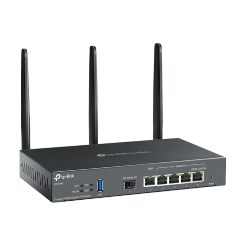 Router VPN, Wi-Fi 6, AX3000, 1 x SFP Gigabit, 5 x RJ45 Gigabit, 1 x USB - TP-Link Omada ER706W Router VPN, Wi-Fi 6, AX3000, 1 x SFP Gigabit, 5 x RJ45 Gigabit, 1 x USB - TP-Link Omada ER706W