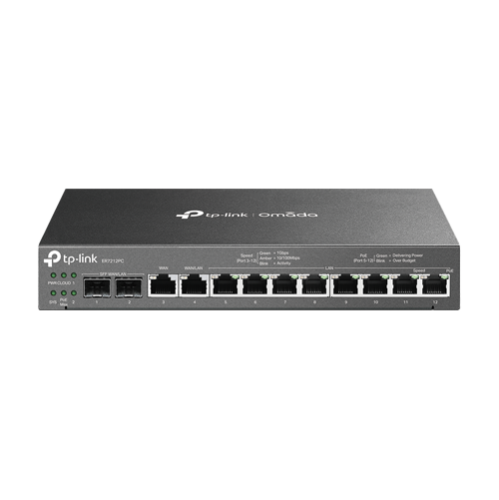 Router 3-in-1 VPN, Switch PoE, Controller, 2 x SFP 1G, 10 x RJ45 1G, Multi-WAN - TP-Link Omada ER7212PC Router 3-in-1 VPN, Switch PoE, Controller, 2 x SFP 1G, 10 x RJ45 1G, Multi-WAN - TP-Link Omada ER7212PC