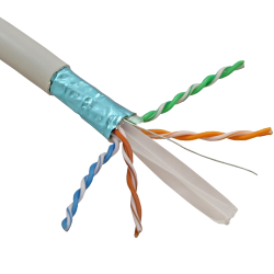 Cablu FTP, cat 6, CUPRU 100%, manta LSZH 305m  - ELAN ELN-FTP-6-CU