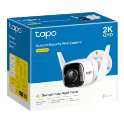 Camera IP Wi-Fi, 2K QHD, Starlight, Audio bidirectional, Alarma, IR 30M - TP-Link Tapo TapoC320WS