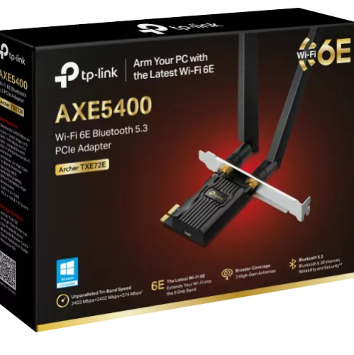 Placa de retea TP-Link Archer TXE72E Tri-Band Wi-Fi 6E Bluetooth 5.3 - TP-LINK ArcherTXE72E