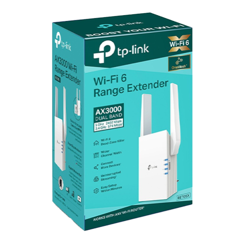 Wireless Range Extender TP-Link RE705X Wi-Fi 6 Dual-Band Gigabit AX3000 - TP-LINK RE705X Wireless Range Extender TP-Link RE705X Wi-Fi 6 Dual-Band Gigabit AX3000 - TP-LINK RE705X