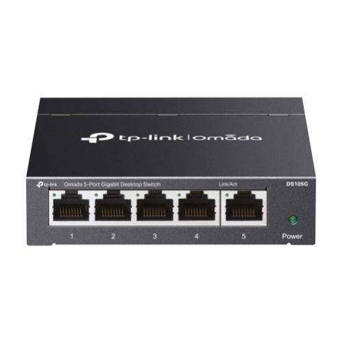 Switch L2, 5 x RJ45 1G, Unmanaged - TP-Link Omada DS105G Switch L2, 5 x RJ45 1G, Unmanaged - TP-Link Omada DS105G
